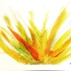 Children’s art matters: palm branch watercolours