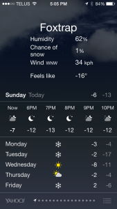 fluctuating temperatures in Foxtrap