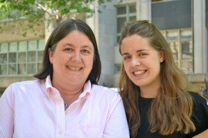 Tala Strauss and Montreal Mission program leader, the Rev. Karen Egan