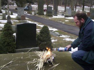 Burning Palms Burning palms on an Ash Wednesday Youth release day